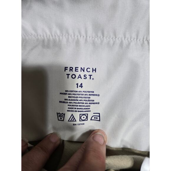 French toast size 14 boys khaki dress slacks with adjustable waistband - Picture 7 of 7